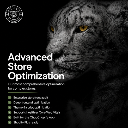Shopify Speed Optimization BLACK BELT